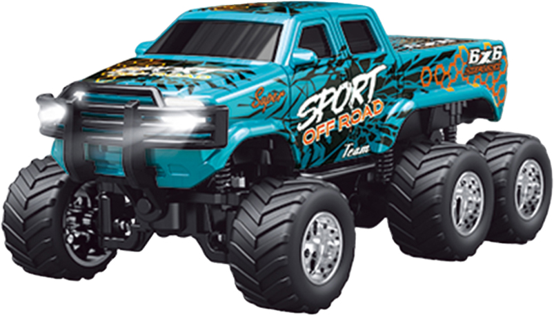 1:64 Mini Remote Control Six-wheeled monster Series